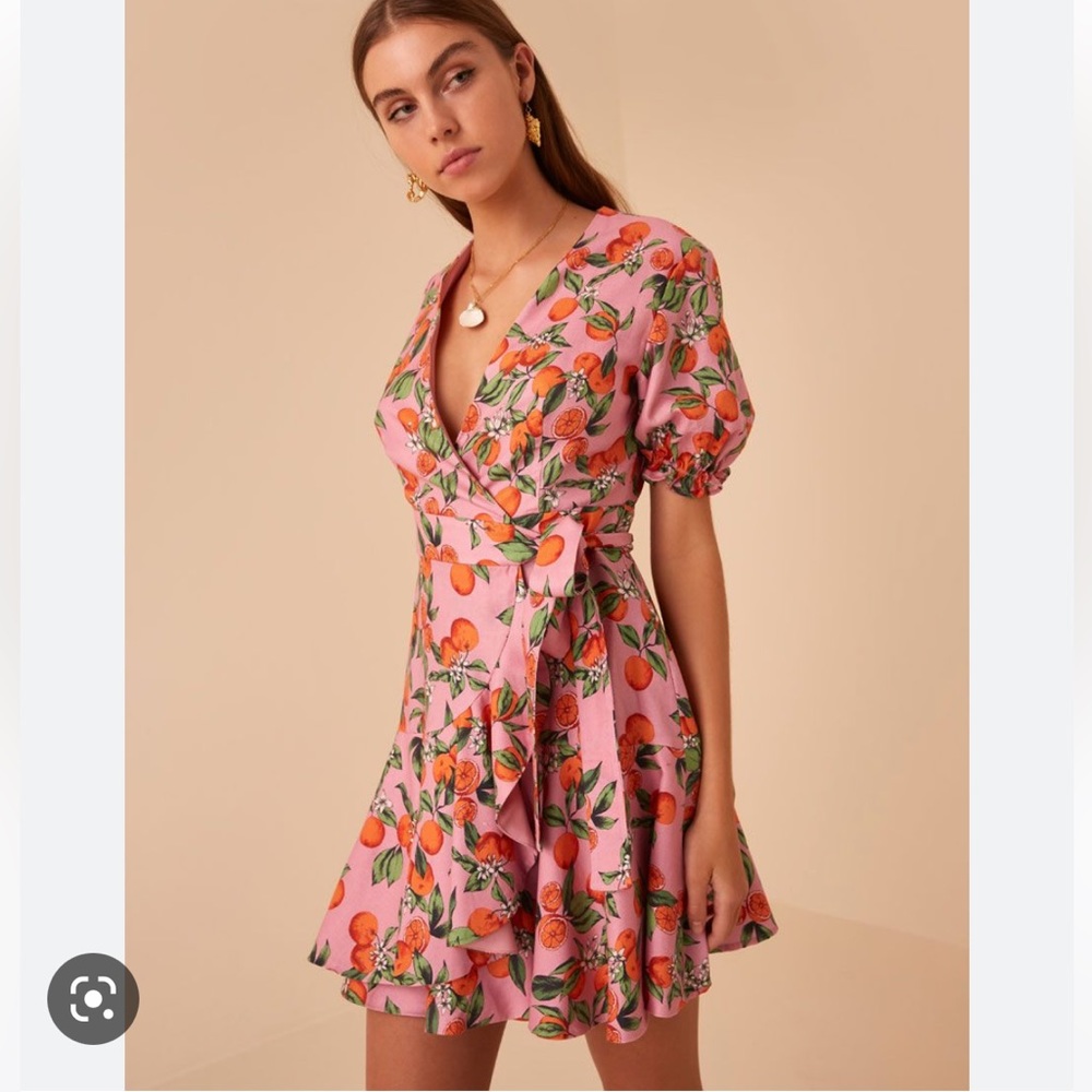 Finders Keepers Aranciata Orange spring dress